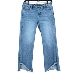 Liverpool Los Angeles The Crop Flare Women 4/27 Denim Blue Jeans